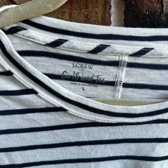 J. Crew Striped T-Shirt - Black and White - Picture 2 of 6